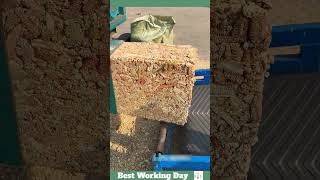 Best working day 1550 Corn cob briquetting process [upl. by Ydnahs166]