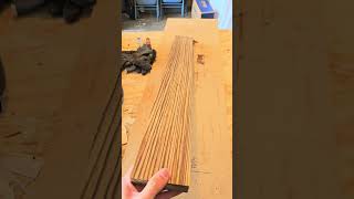 Thinline Tele  Shaping the Zebrawood Fretboard [upl. by Marigolde453]