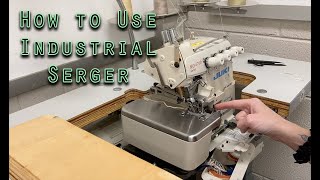 How to Use an Industrial Overlock Machine [upl. by Mauri]