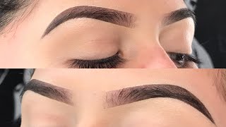 Eyebrow Tutorial  updated routine ABH Dipbrow Pomade [upl. by Ateiluj]