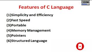 Features of C language [upl. by Rma]