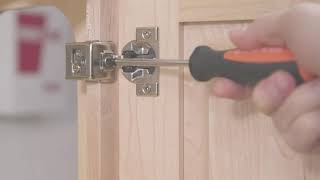 How to Adjust KraftMaid Cabinet Hinges [upl. by Hynes596]