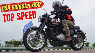 BSA Goldstar 650 Top Speed  quotGT650 Killer quot [upl. by Mirna]