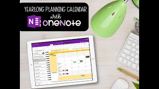 Year Long Planning Calendar on OneNote [upl. by Beaver49]