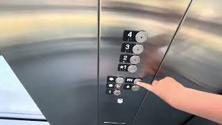 New 2022 KONE Ecodisc VR Traction Elevator  West Parkade  UW Bothell  CasColl Bothell WA [upl. by Arikihs]