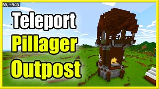 How to Teleport to Pillager Outpost in Minecraft Best Tutorial [upl. by Finkelstein153]