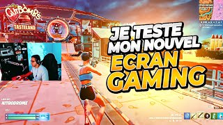 JE TESTE MON NOUVEL ECRAN GAMING EN ZERO CONSTRUCTIONS SUR FORTNITE [upl. by Ameen]