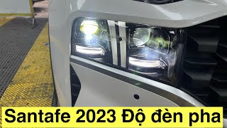 Hyundai Santafe 2023 Độ đèn pha cos [upl. by Hodge]