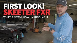 FIRST LOOK Rigging NEW Skeeter FXR20 2024 Bassmaster Elite Season [upl. by Hadihahs]