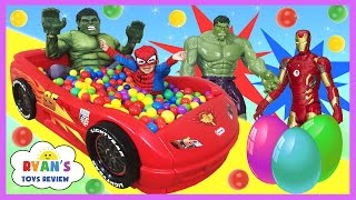 GIANT BALL PIT SURPRISE TOYS CHALLENGE with Disney Cars [upl. by Call]