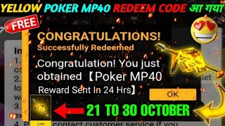 FREE FIRE REDEEM CODE TODAY 30 OCTOBER REDEEM CODE FREE FIRE  FF REDEEM CODE TODAY 30 OCTOBER [upl. by Fusuy]