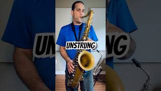 Unstrung by Trevor Dimoff D minor swing saxophoneshorts [upl. by Lezley]