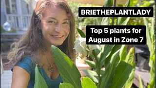 Top 5 plants for August in Zone 7 Ginger Lily [upl. by Lachish]