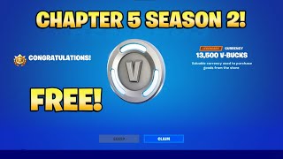 How To Get FREE VBUCKS Chapter 5 Season 2 easy method [upl. by Tahpos]