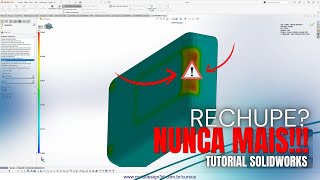 COMO IDENTIFICAR E RESOLVER AREAS DE RECHUPE EM PEÇAS PLASTICAS USANDO O SOLIDWORKS [upl. by Wilfred]