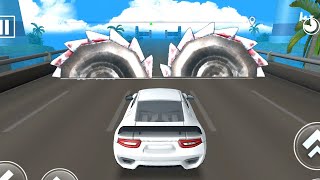 DEADLY RACE 3 Speed white Car Bumps Challenge 3d Gameplay Android IOS [upl. by Liz119]