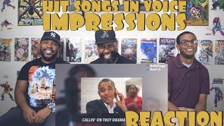 Hit Rap Songs In Voice Impressions Reaction [upl. by Mosora]