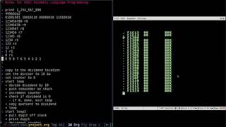 6502 Assembly Language 6 Printing a Number [upl. by Yuzik799]