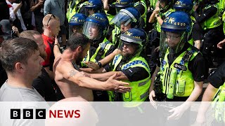 Violent rioting continues in England and Northern Ireland  BBC News [upl. by Elianore]