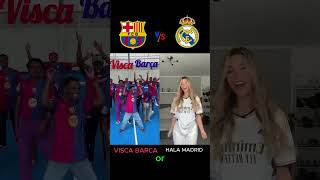 Visca Barca❤️ vs Hala Madrid🤍 football barcelona realmadrid viscabarsa halamadrid trending [upl. by Durand]