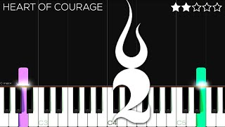 Two Steps From Hell  Heart of Courage  EASY Piano Tutorial [upl. by Corwun]