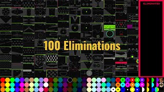 100 Eliminations Marble Race in Algodoo [upl. by Aihsein]