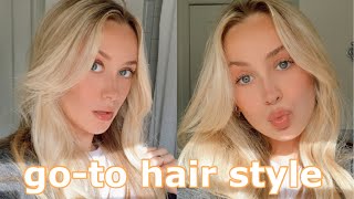 HOW TO A PERFECT SALON BLOWOUT LOOK WITH THE REVLON ONE STEP HAIR DRYER amp how I style curtain bang [upl. by Ylrebmic]