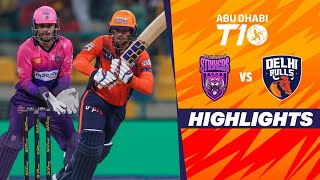 Delhi Bulls vs New York Strikers  Abu Dhabi T10  Match 18  Highlights  JioCinema amp Sports18 [upl. by Ivanah]