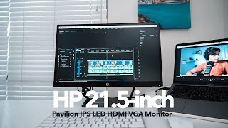 BEST BUDGET MONITOR for VIDEO EDITING  HP 215Inch Monitor Review [upl. by Abel344]