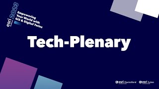 Livestream TechPlenary  Esri Konferenz 2023 [upl. by Haras617]