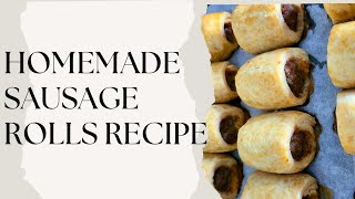 Homemade sausage rolls recipe [upl. by Art]