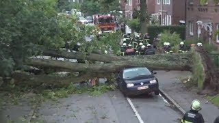 Nord und Ostdeutschland Sturm Hagel und Überschwemmungen legten Verkehr lahm [upl. by Tommi]