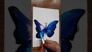 How to draw Butterfly with DOMS Brush Pens  shorts  Artist Castle by Sri [upl. by Tucker]