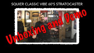 SQUIER CLASSIC VIBE 60S STRATOCASTER  Unboxing and Demo [upl. by Lexis]