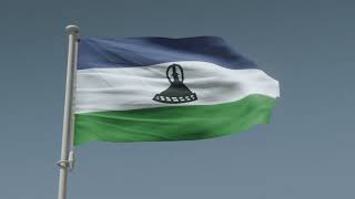 Lesotho Waving Flag  Ho lehlohonolo setjhaba seo Modimo wa sona e leng Jehova Pesaleme ea 3312 [upl. by Ilanos]