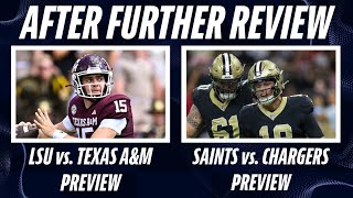 LSU vs Texas AampM Matchup To Watch  SaintsChargers Injury Report [upl. by Nesiaj]