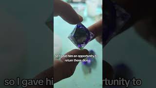 quotLiquid Core Dice Unmolding – Customer Complaint  Color Didnt Match  dnd smallbusiness [upl. by Cartwell]