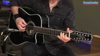 Takamine EF381SC 12string Acousticelectric Guitar Demo  Sweetwater Sound [upl. by Alol591]