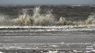 Sturm Sabine wütet in Norddeich Orkantief Hochwasser Land unter Sturmflut Sturmtief Sabine Storm [upl. by Bethezel476]