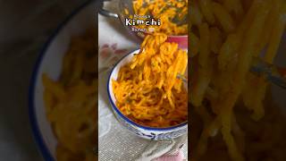 Korean ramen noodles kimchinoodles ramen ramennoodle shortvideo shorts recipe christmas [upl. by Palla]