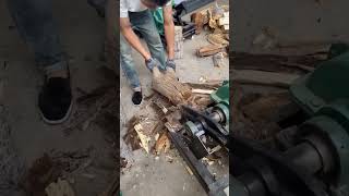 Wood chopping machine  artifact say goodbye to back pain [upl. by Peadar]