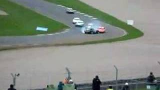 Ginetta Junior Race Crash Donington 2008 [upl. by Dobson]