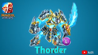 How To Breed Thorder  Monster Legends [upl. by Airbmak28]