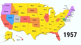 Most Popular Baby Girl Names Between 1950 and 2018 [upl. by Arimaj]