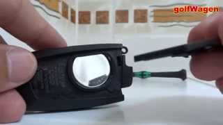 BMW F20 KEY fob battery replacement [upl. by Nuy]