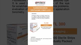 Fluorescein Sodium Ophthalmic Strips USP FL100 amp FL300  OPTITECH [upl. by Tobit]