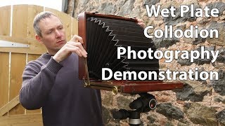 Wet Plate Collodion Photography Demo [upl. by Yknip22]