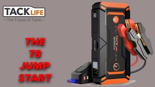 TACKLIFE T8 Pro 800A Peak 18000mAh WaterResistant Car Jump Starter Review [upl. by Socram]