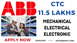 ABB India Limited Jobs 2024  Mechanical Engineer Jobs Electrical Engineer Electronic Engineer Jobs [upl. by Wilmar732]