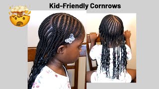 quotEasy Kids Cornrows Hairstyle BeginnerFriendlyquot  Kids hairstyle  Cornrow Hairstyle [upl. by Pacheco682]